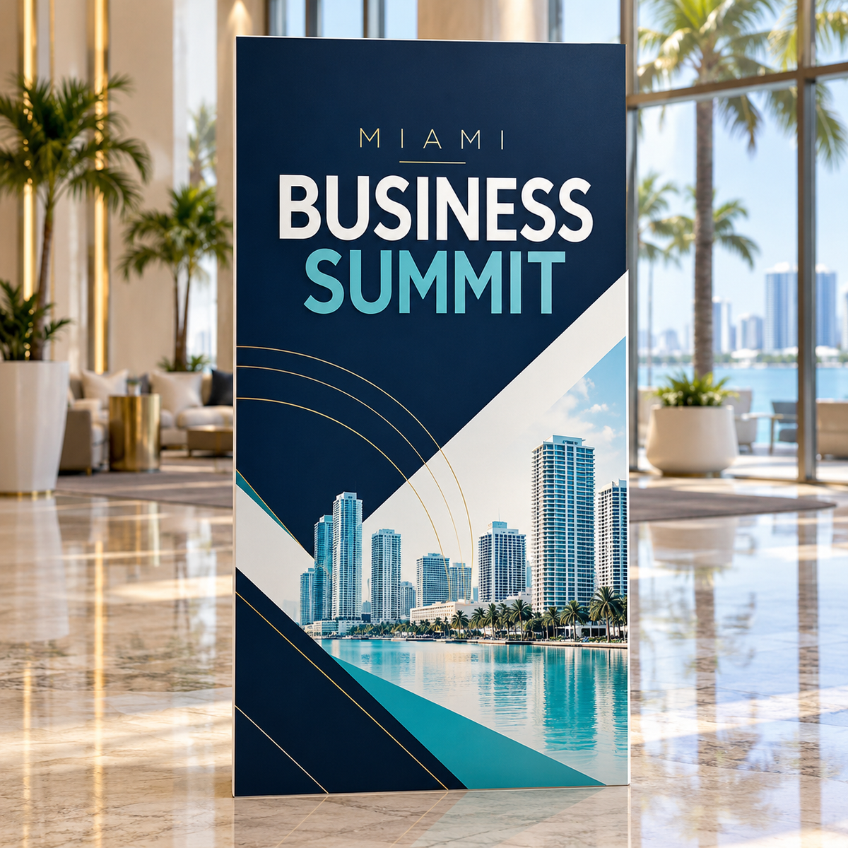 Conference Board 4 x 8 ft — half-inch foamboard corporate event display