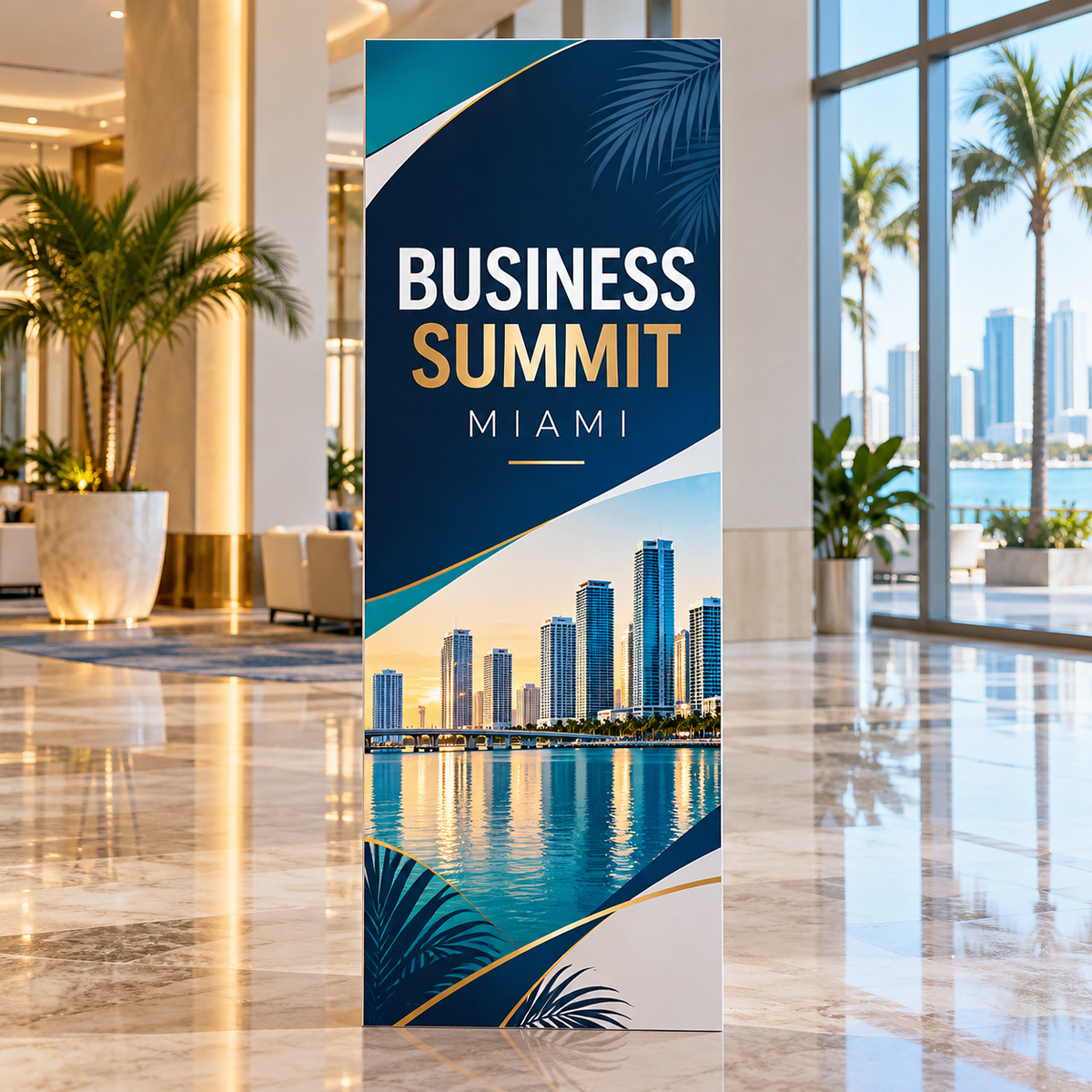 Conference Board 2 x 6 ft — full-color printed half-inch foamboard