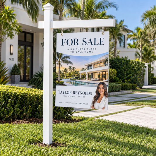 6 ft Real Estate Post Sign