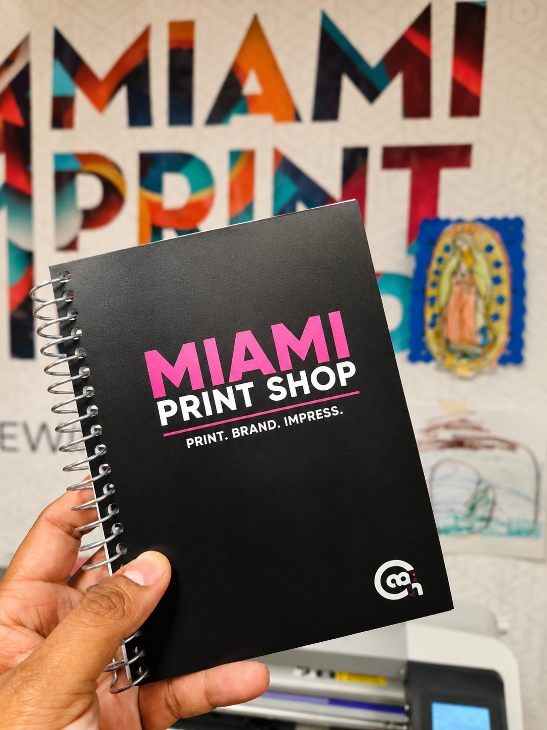 Custom branded notebook